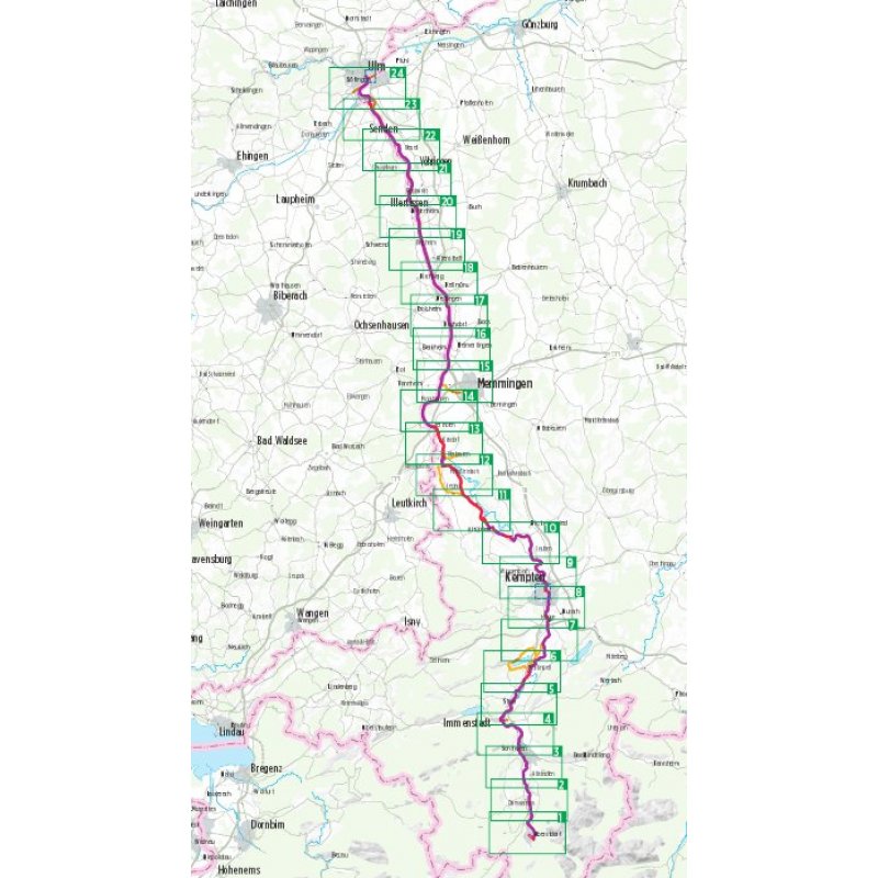 Iller-Radweg 1:50.000 - LandkartenSchropp.de Online Shop
