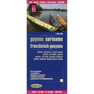 Guyan, Suriname Franzsisch-Guayana 1:850.000