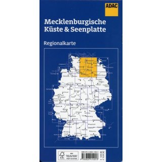 Mecklenburgische Kste und Seenplatte 1:150.000