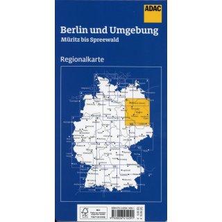 Berlin und Umgebung Mritz bis Spreewald 1:150.000