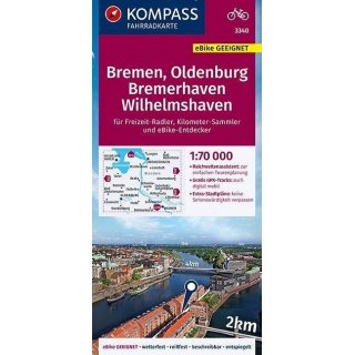 FK 3340 Bremen, Oldenburg, Bremerhaven, Wilhelmshaven 1:70.000