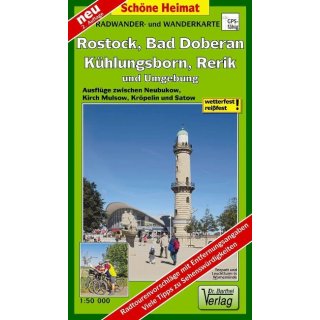 188 Hansestadt Rostock, Khlungsborn, Bad Doberan, Rerik und Umgebung 1:50.000