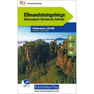 Elbsandsteingebirge, Nationalpark Schsische Schweiz 1:35 000