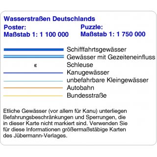 Wasserstraen Deutschlands 1:1,1 Mio.