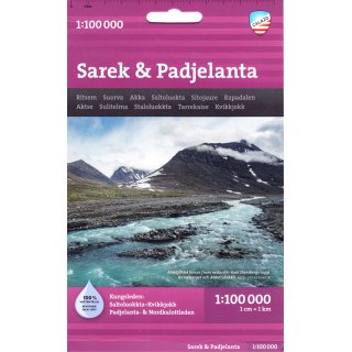 Sarek & Padjelanta 1:100.000