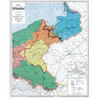 DEUTSCHES REICH - Provinzen Ostpreußen, Westpreußen, Posen und