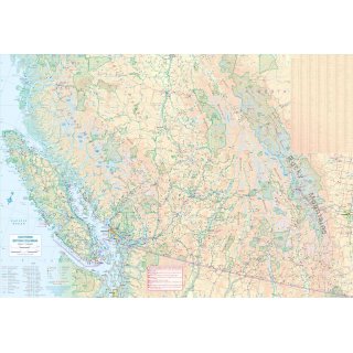 British Columbia, Southern & Alberta 1:900.000