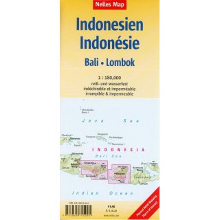 Indonesia: Bali, Lombok 1:180.000