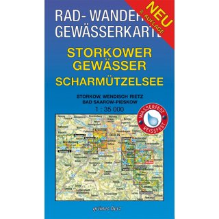 Storkower Gewsser, Scharmtzelsee  1:35.000