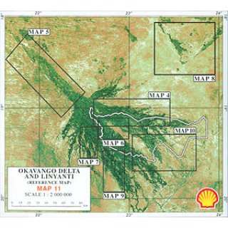 Okavango Delta and Linyanti 1:400.000