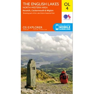 No. OL 4 - The English Lakes - North-western area 1:25.000
