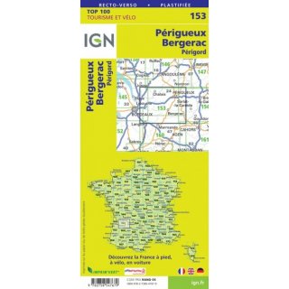 153 Prigueux / Bergerac 1:100.000