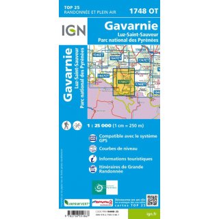 1748 OT Gavarnie, Luz-St-Sauveur, PN des Pyrnes 1:25.000