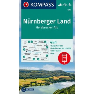 WK  172 Nrnberger Land, Hersbrucker Alb 1:50.000