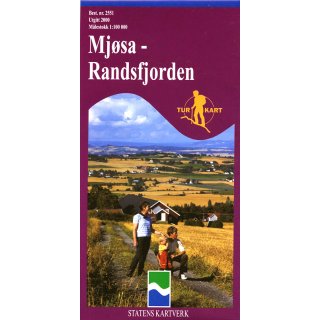 Mjsa - Randsfjorden 1:100.000