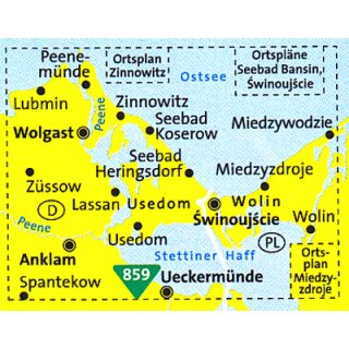 WK  738 Insel Usedom/Insel Wolin 1:50.000