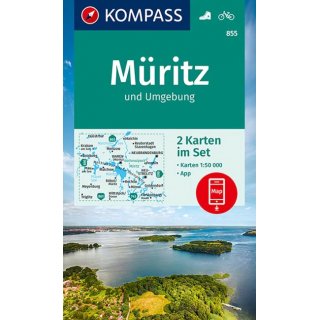 WK  855 Mritz und Umgebung Karten-Set 1:50.000