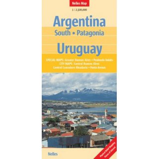 Argentinien (Sd), Patagonien und Uruguay 1:2.500.000