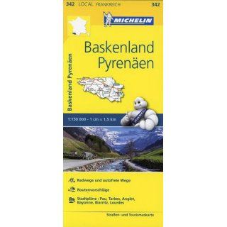 Baskenland Pyrenen 1:150.000