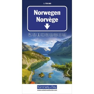 Norwegen 1:800.000 / 1:900.000