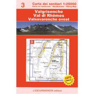 03 Valgrisenche, Val di Rhmes, Valsavarenche ovest 1:25.000