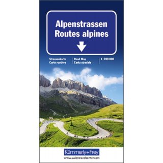 Alpenstrassen 1:750.000