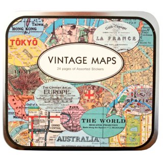Vintage Maps Stickers -  Online Shop