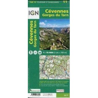11 Cvennes/Gorges du Tarn 1:75.000