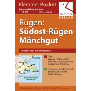 651 Rgen: Sdost-Rgen, Mnchgut 1:50.000