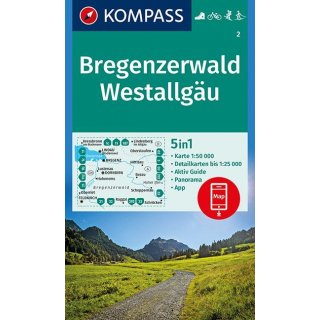 WK    2 Bregenzerwald/Westallgu 1:50.000