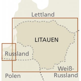 Litauen und Kaliningrad 1:325.000