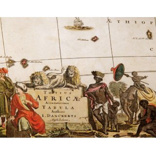 Der Kontinent Afrika 1698