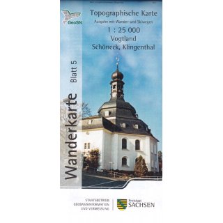 WK25 Blatt  5 Vogtland/Schneck, Klingenthal 1:25.000