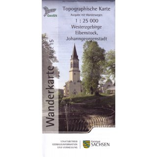 WK25 Blatt 15 Westerzgebirge/Eibenstock, Johanngeorgenstadt 1:25.000