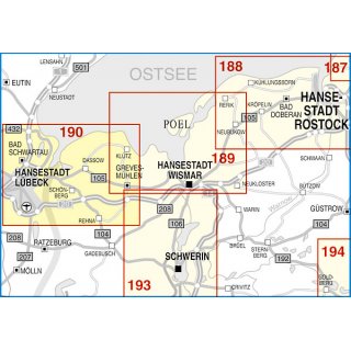 190 Hansestadt Lbeck, Travemnde, Boltenhagen und Umgebung 1:50.000