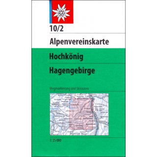 10/2 Hochknig, Hagengebirge 1:25.000