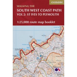 South West Coast Path Vol. 2: St Ives to Plymouth 1:25.000