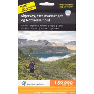 Skjervy, Ytre Kvnangen og Nordreisa nord 1:50.000