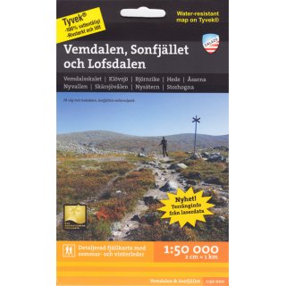 Vemdalen, Sonfjllet & Lofsdalen 1:50.000