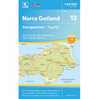 13 Norra Gotland 1:50.000