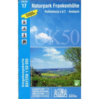 UK 50-17   Naturpark Frankenhhe 1:50.000
