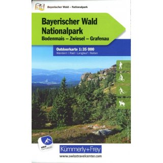 KuF Deutschland Outdoorkarte 54 Nationalpark Bayerischer Wald 1 : 35 000