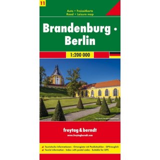 Brandenburg - Berlin, Autokarte 1:200.000
