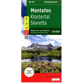 WK 374 Montafon, Silvretta, Piz Buin 1:50 000