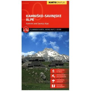 Kamnisko Savinjske Alpe 1:50 000